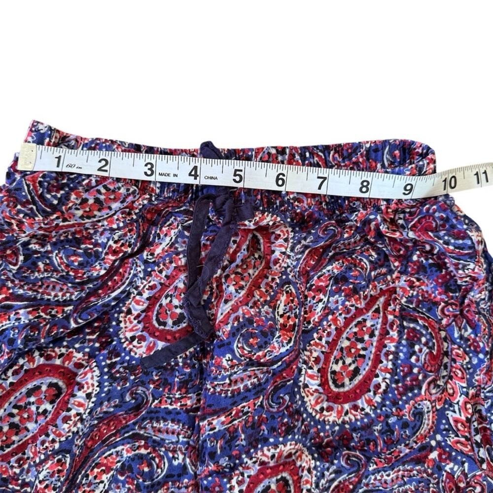 Zoe & Rose Band of Gypsies Girls Paisley Flowy Boho Flared Wide Leg Pants Size S - Picture 10 of 10